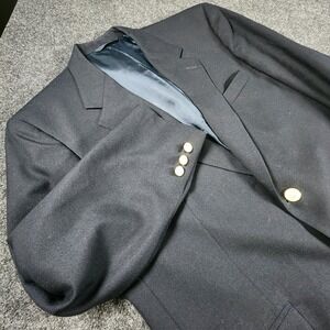 Brooks Brothers Vtg Blazer Men's 42S Navy Gold Buttons Sport Coat Made In USA